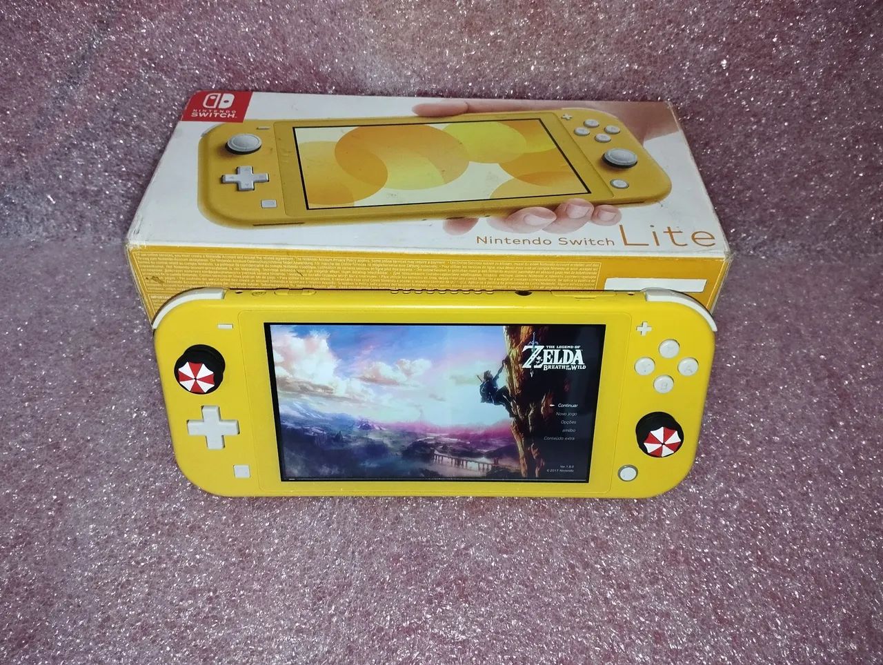 Nintendo Switch lite com jogos