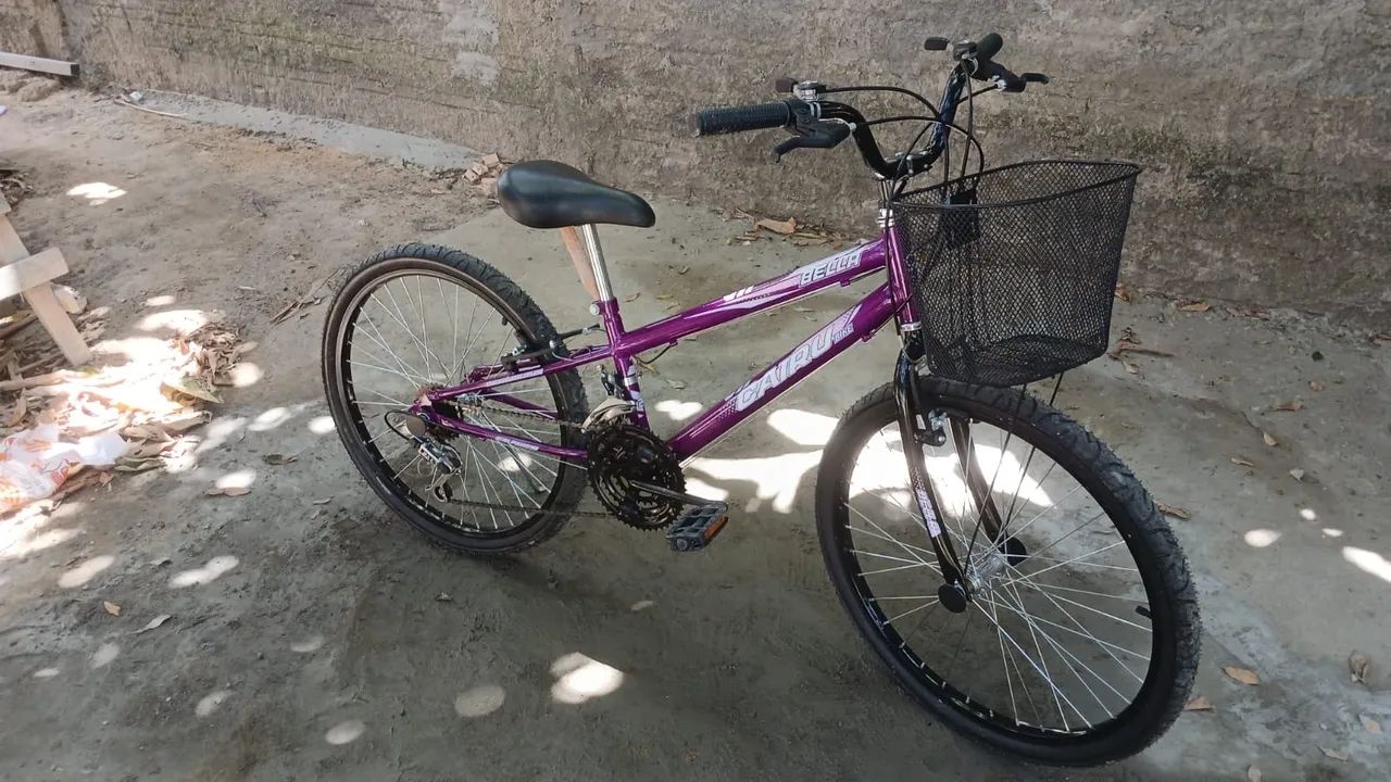 Bicicleta CATRU Bike Modelo BELLA aro 24 e 21 marchas cor violeta - Foto 4