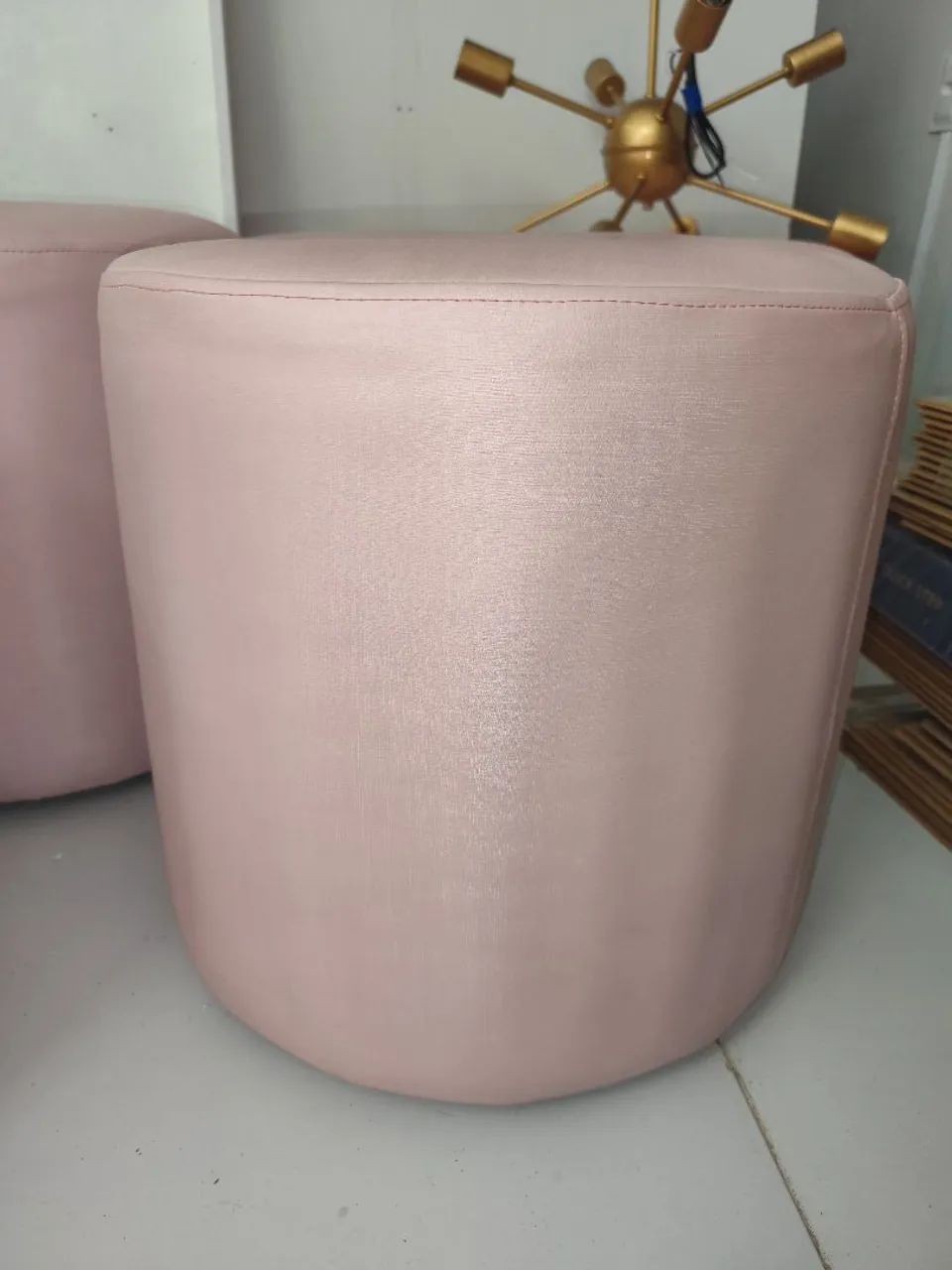 Puffs rosa para loja ou decoração de quarto  - Foto 3