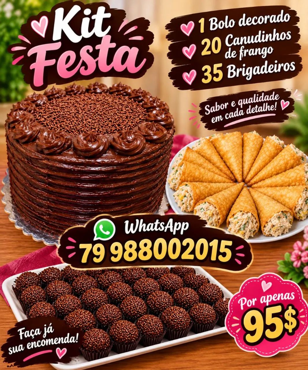 Bolo de aniversário Brigadeiro Doces - Foto 2