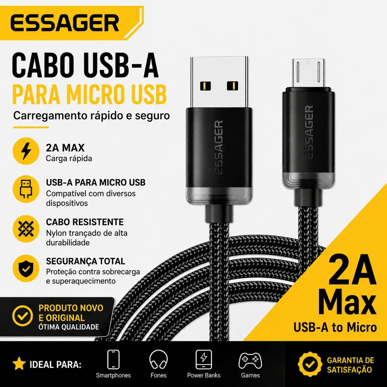 CABO PARA CELULAR - ESSAGER  - Foto 3