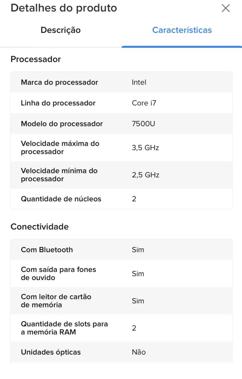 Notebook Asus 15°  tela XPS i7 12GB - leia anúncio - Foto 2