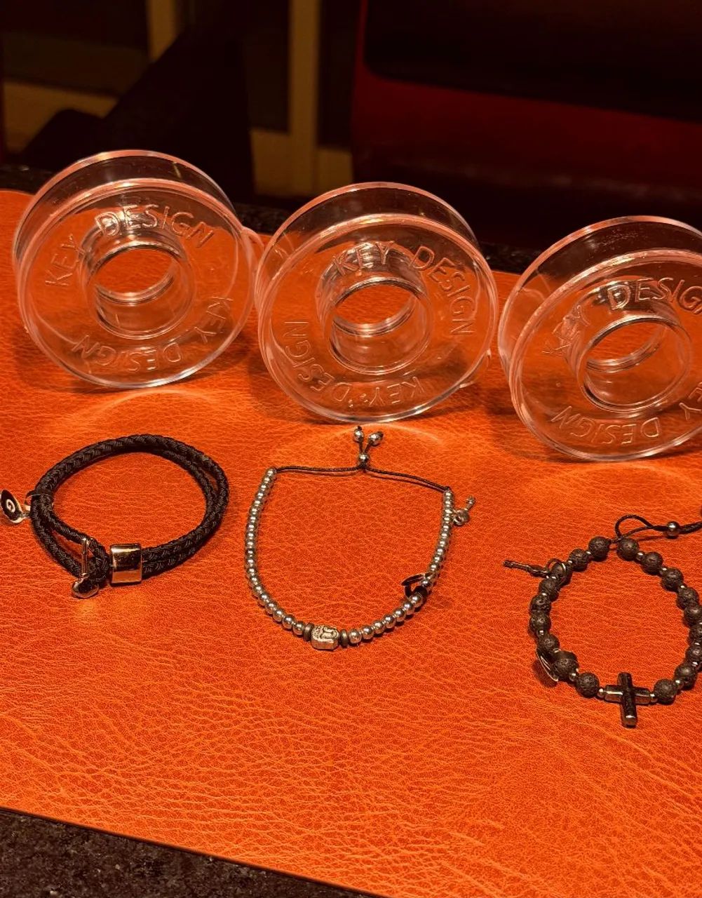 Pulseiras masculina Key design 2 kits com 3 Pulseiras cada kit - Foto 5