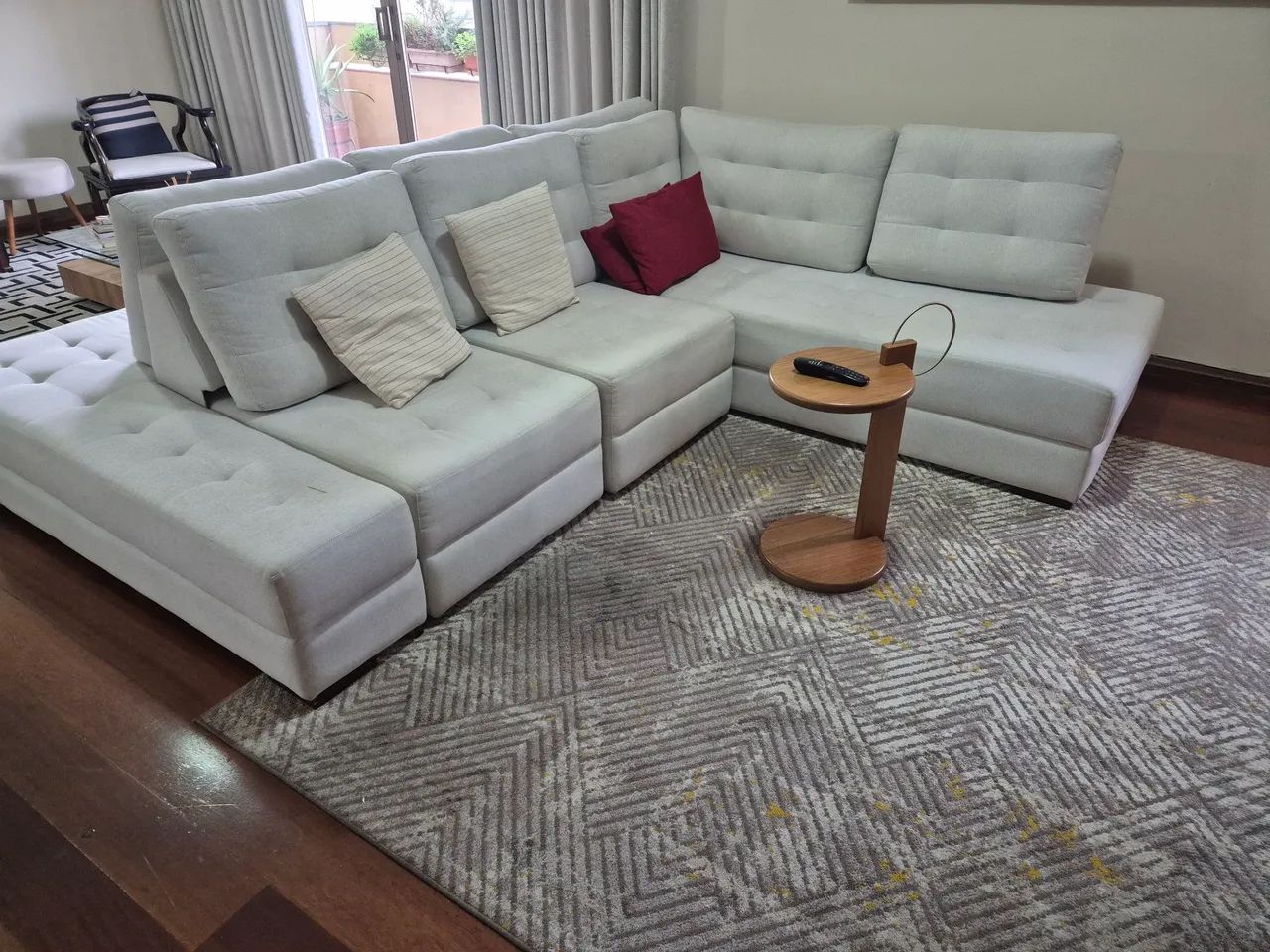 Sala estar, jantar completa , mesa centro e eletrodomesticos