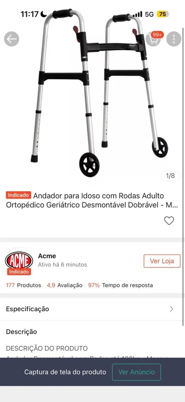 Andador para idoso - Foto 2