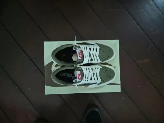 Travis Scott x Air Jordan 1 Low OG SP Medium Olive - Foto 2