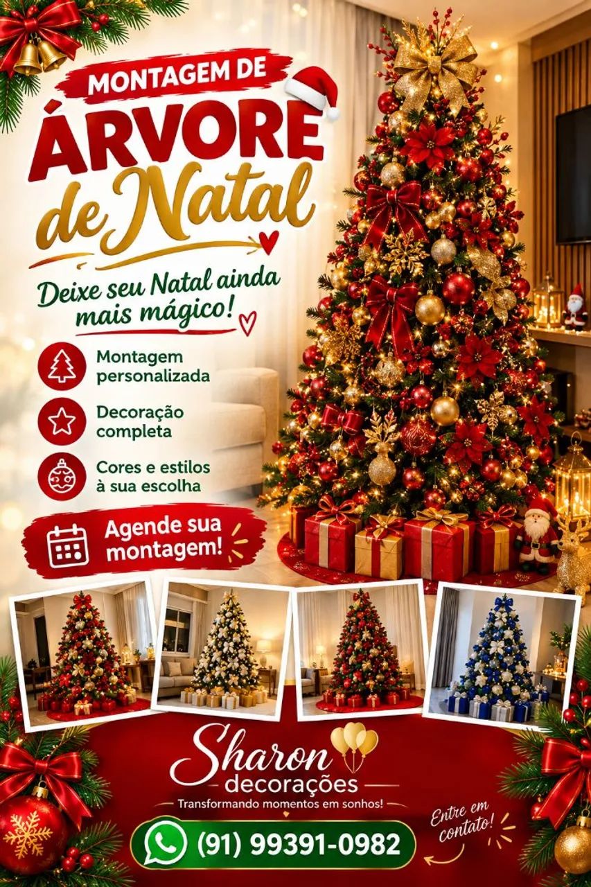 Montagem de arvore de natal