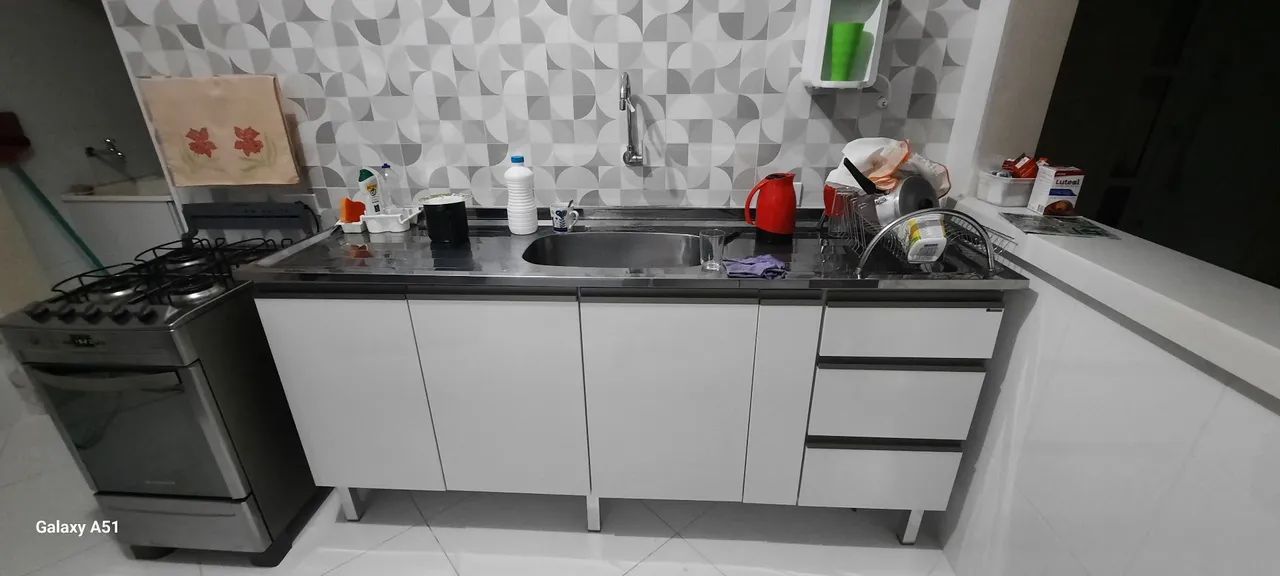 Pia de inox 2 metros