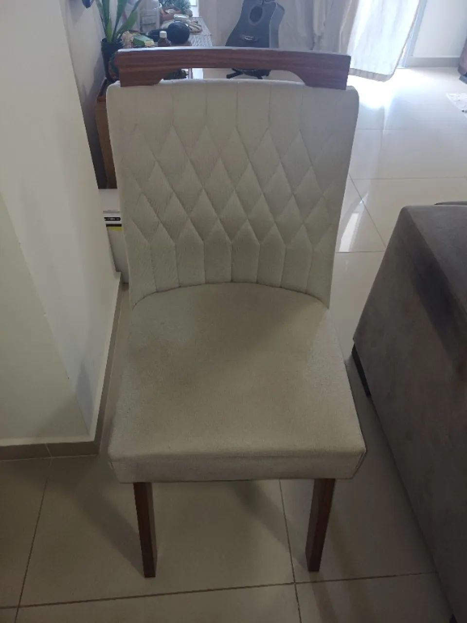 Mesa de Jantar 6 Lugares Tampo de Vidro - Foto 4