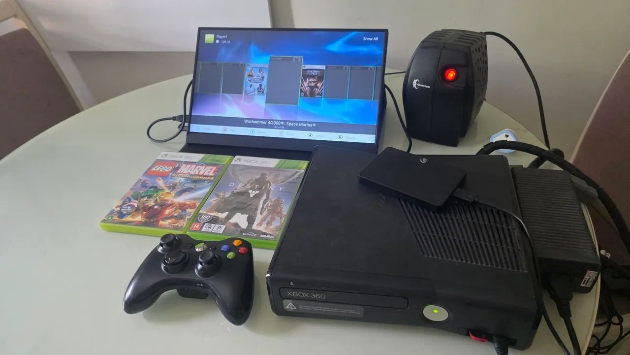 XBOX 360 DESTRAVADO AURORA COM JOGOS