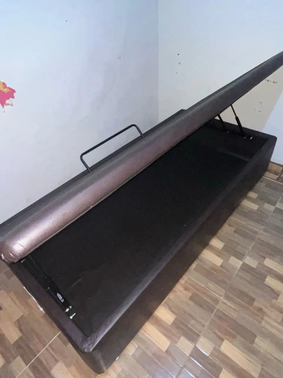 Vendo Cama Baú Solteiro + Colchão Ortobom - Foto 4