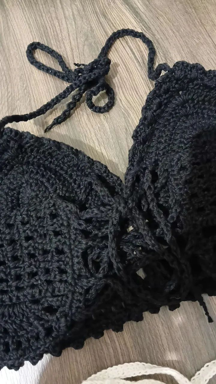 Cropped em crochê  - Foto 4