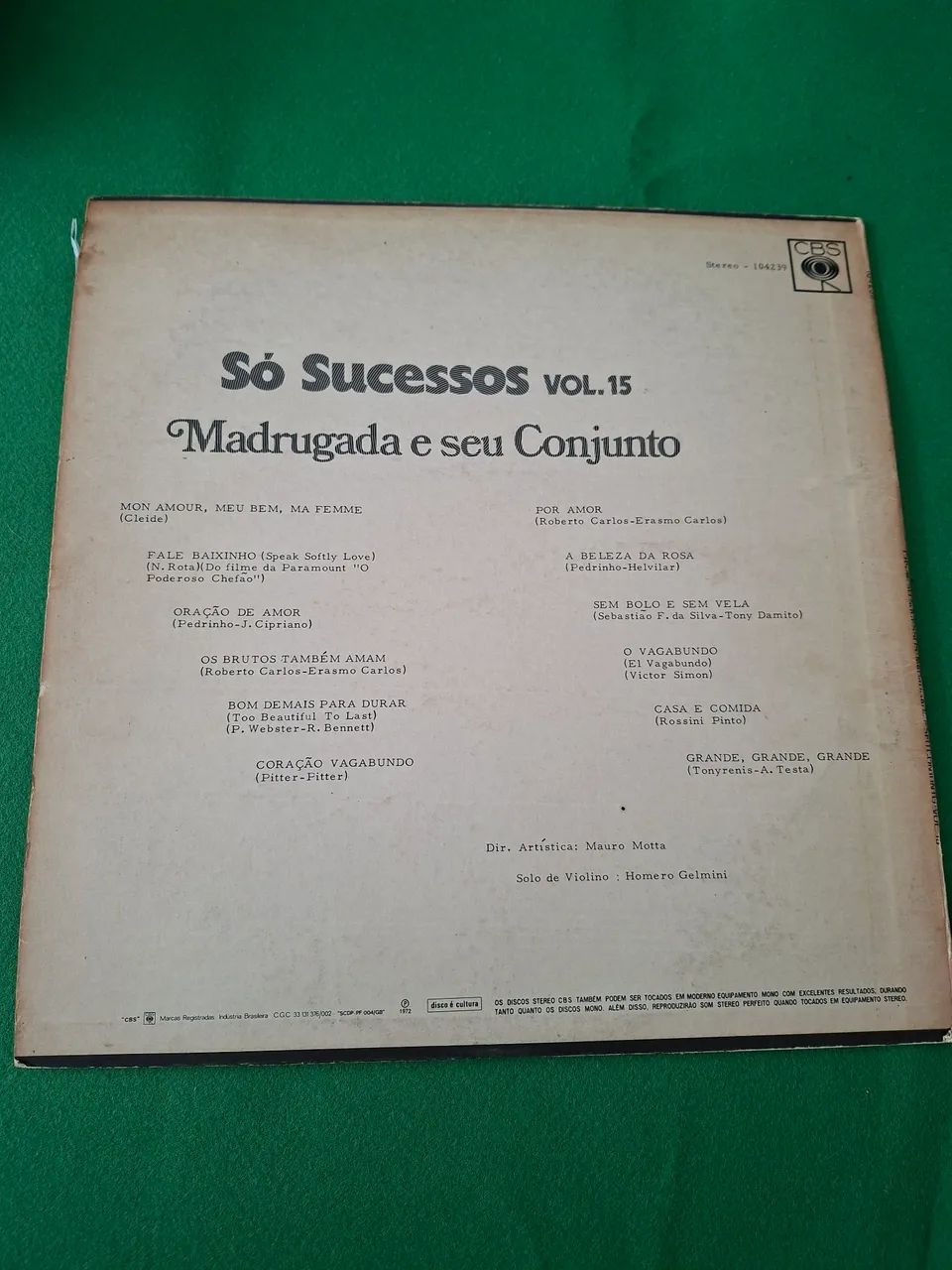 Vinil só sucessos madrugada e seu conjunto vol.15 - Foto 2