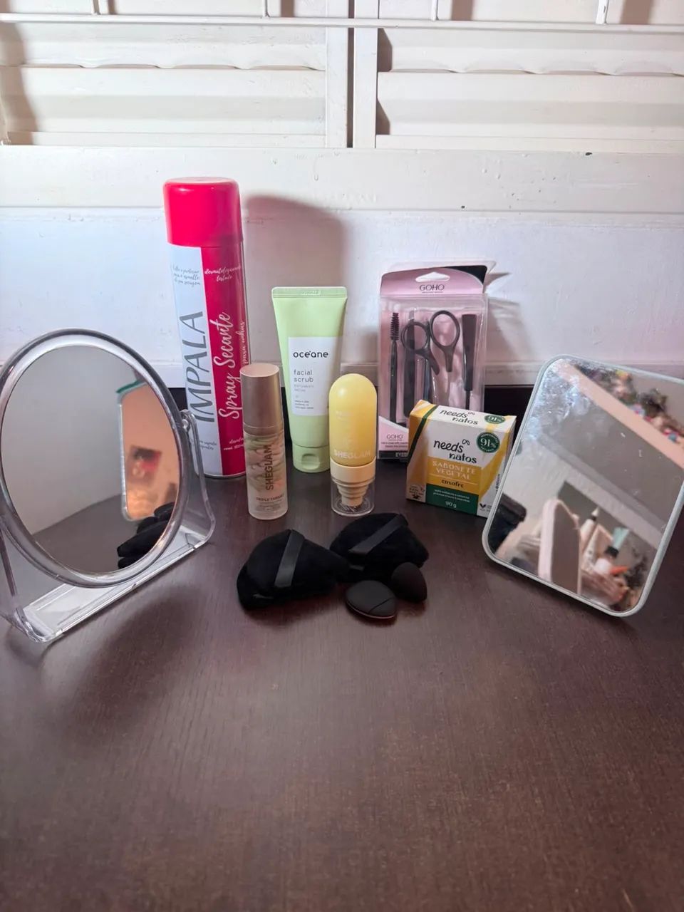 Kit de produtos de beleza e cuidados para pele