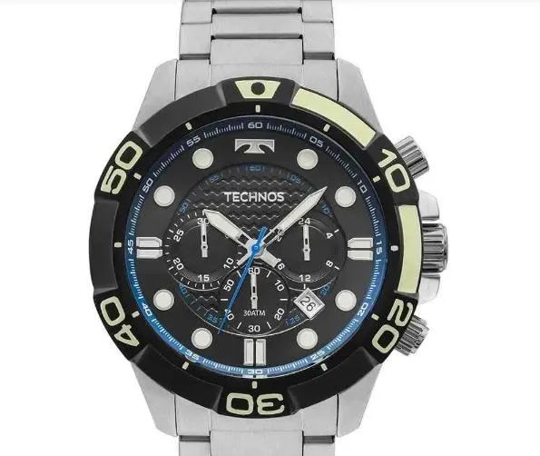 RELÓGIO TECHNOS ACQUA MASCULINO PRATA JS25BQ