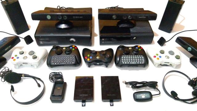 Acessórios Xbox 360 - Kinect, Controle, HD, Consoles, Fontes, Cabos