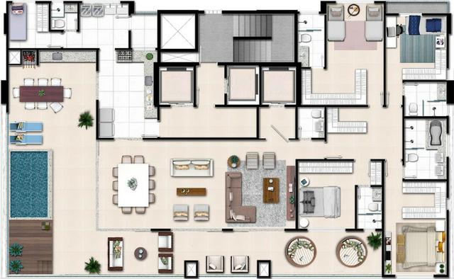 Apartamento de 3 quartos com 3 suítes no Setor Bueno - Foto 4