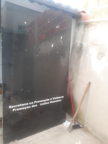 Promocao so hj porta vidro fume de fabrica 1.30x2.30