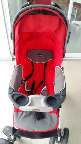 Vendo carrinho de bebê + bebê conforto + suporte para carro - Foto 2