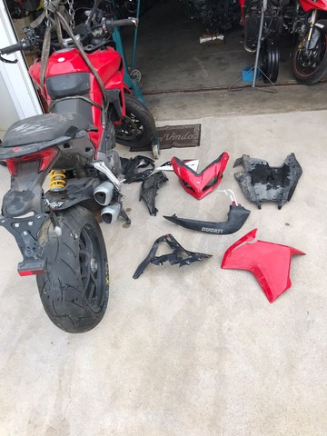 Sucata de moto para retirada de peças Ducati MTS 1260 2018 - Foto 5