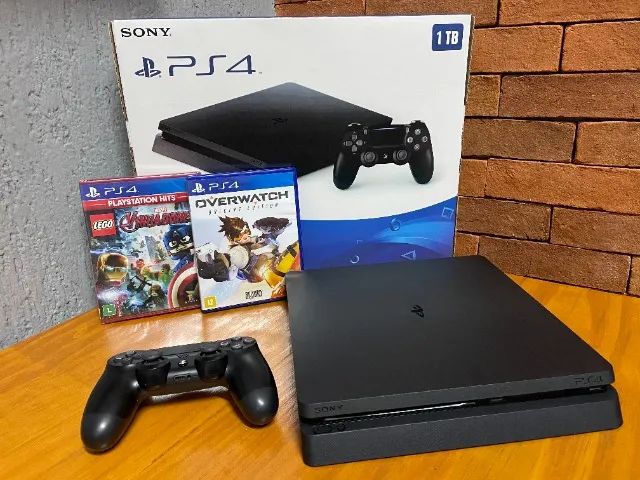 Ps4 Pro 1tb Usado + 2 Jogos Físicos Garantia E Nota Fiscal