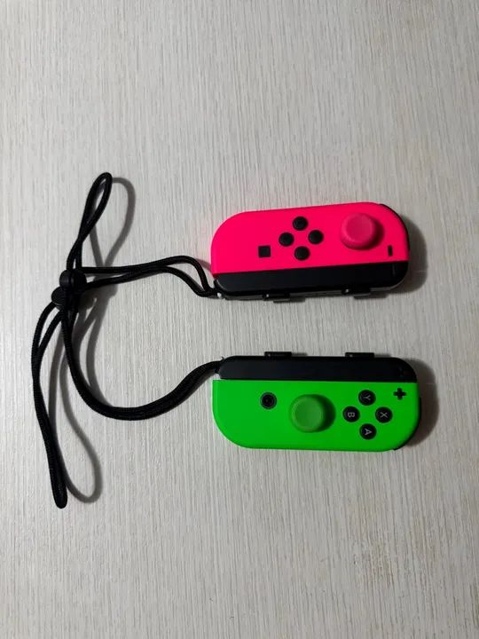 Controles Joycons Nintendo Switch - Verde e Rosa