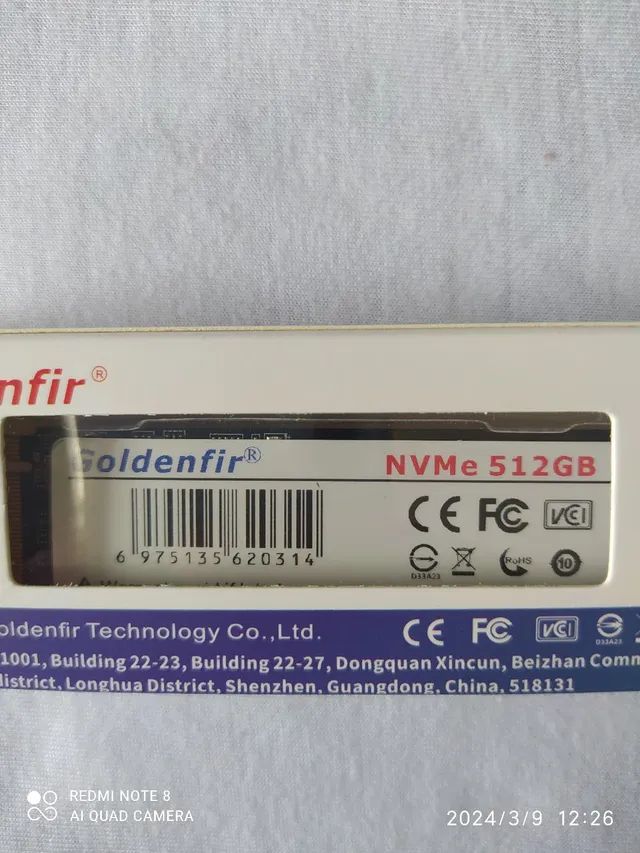 SSD NVME M2 512GB GOLDENFIR NOVO - Foto 4