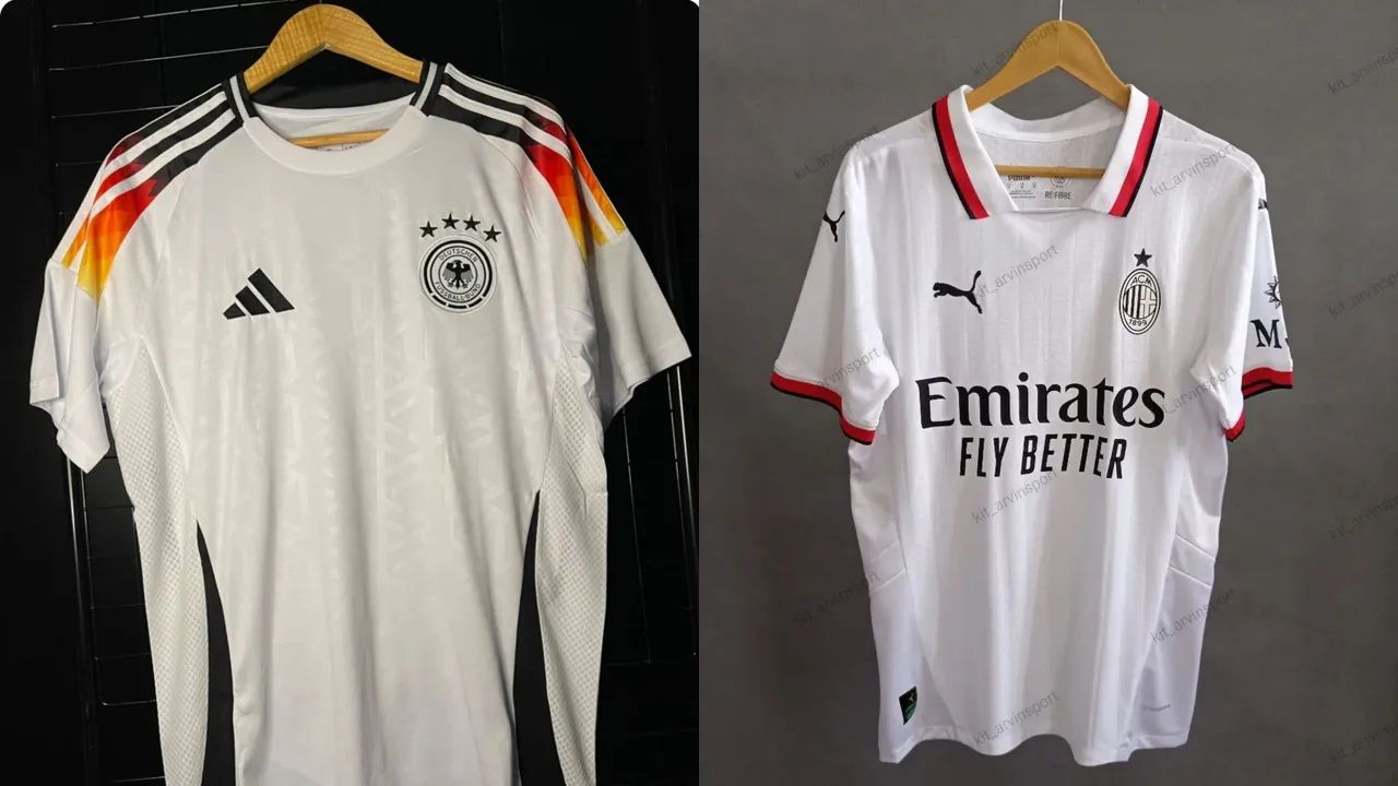 Camisa Alemanha + Milan Tamanho M Oficial 
