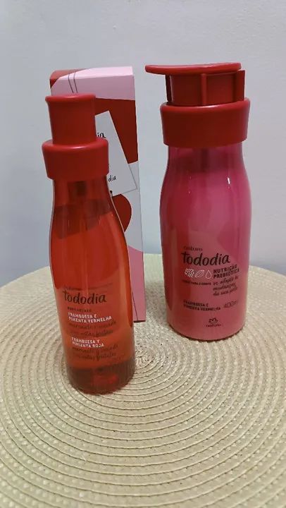 Kit Tododia Manga Rosa e Água de Coco - Body Splash e Creme para o Corpo - Foto 4