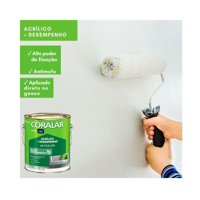 Tinta Branca Coralar Acrílico 3,6L - Foto 3