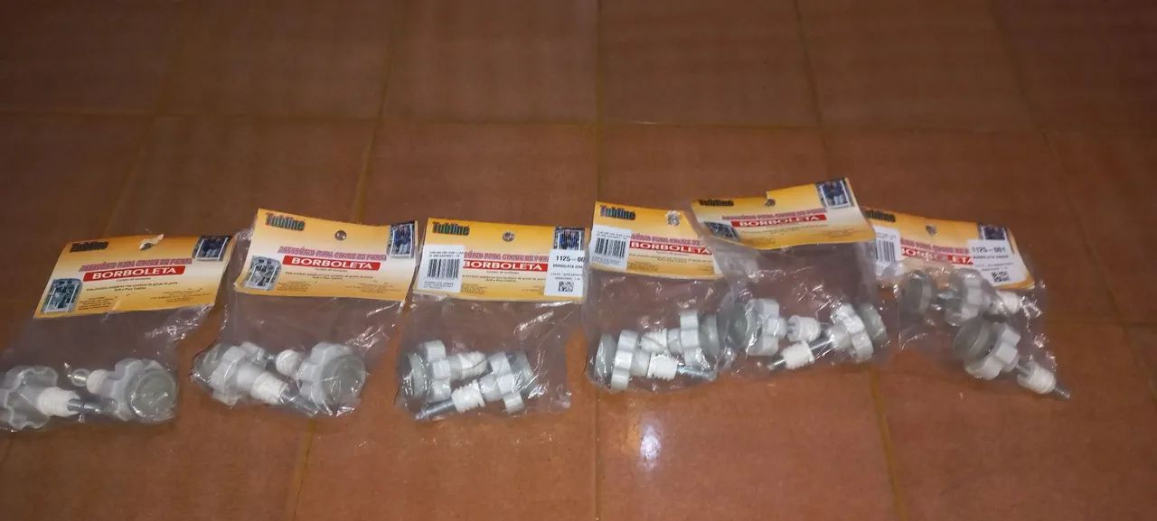 Kit de 12 Puxadores para Porta de Correr Borboleta