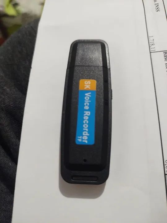 Gravador De Voz E Áudio Digital USB Espião, formato pen drive - Foto 4