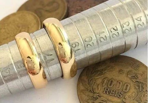 Aliança original de moeda antiga  - Foto 2