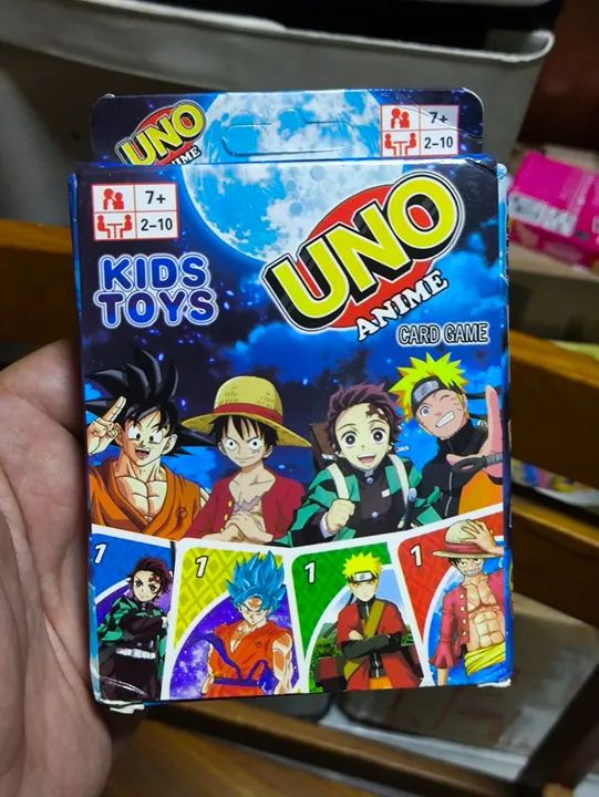 Jogo de Cartas UNO Anime - Kids Toys