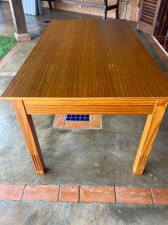 Mesa de madeira Tok Stok