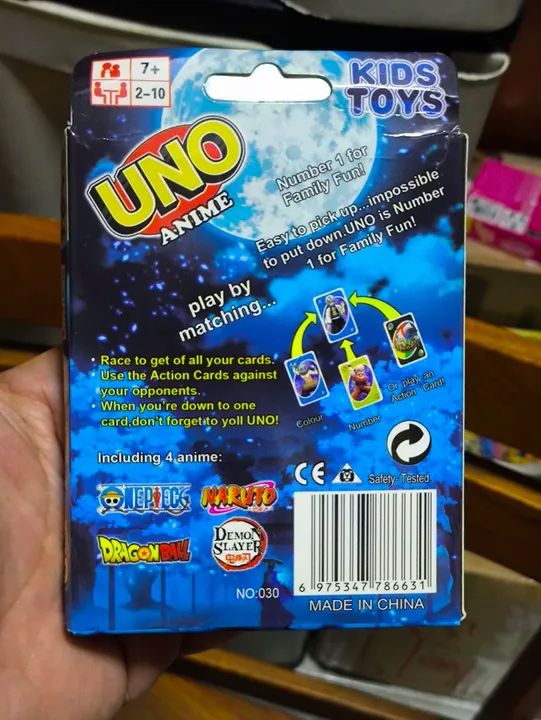 Jogo de Cartas UNO Anime - Kids Toys - Foto 2