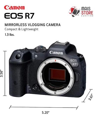Câmera Canon EOS R7 32.5MP 3.0 Nova/Lacrada - Foto 2