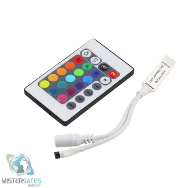 Mini Controlador Com Controle Para Fita Ou Barra De Led Rgb - COD 369