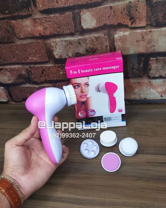 Escova de Limpeza Facial Elétrica 5 em 1 Esfoliação Massageadora