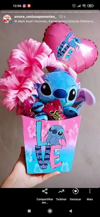 Cestas e Presentes tema Stitch ? - Foto 2