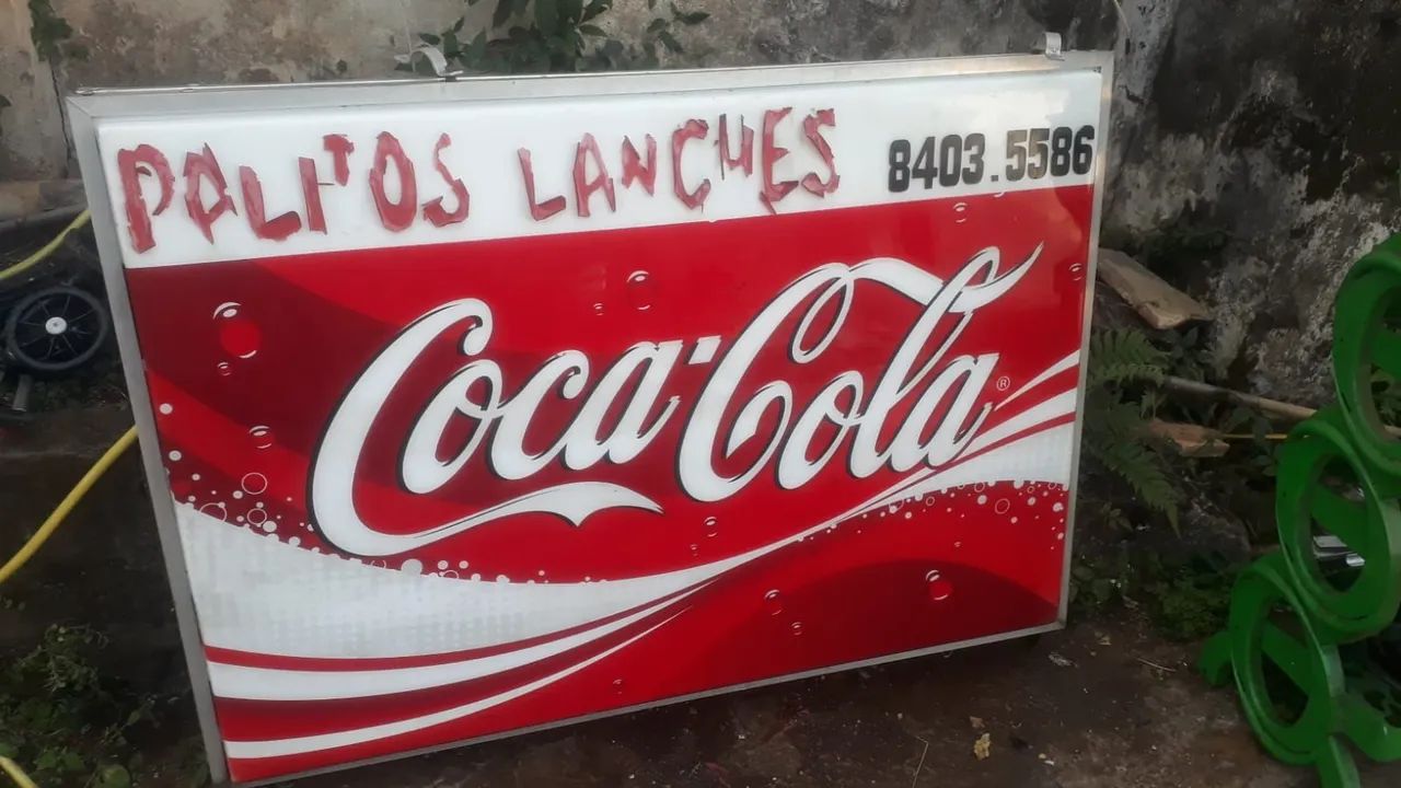 Luminoso antigo coca cola