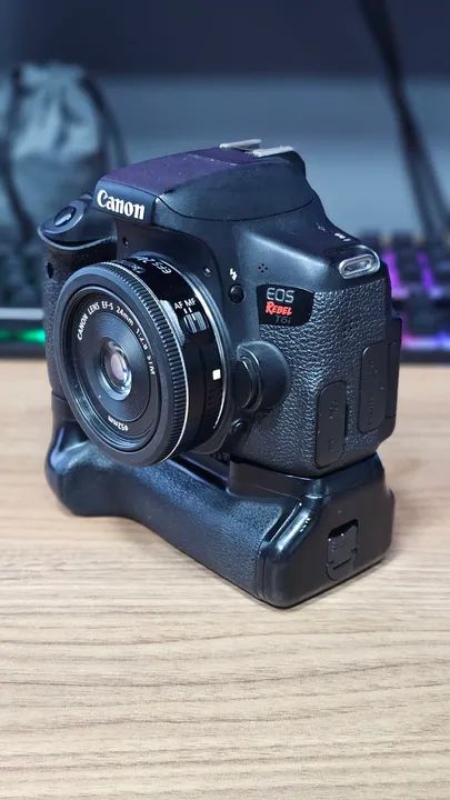 Kit Câmera Canon EOS Rebel T6i com Lentes 50mm e 24mm - Foto 3