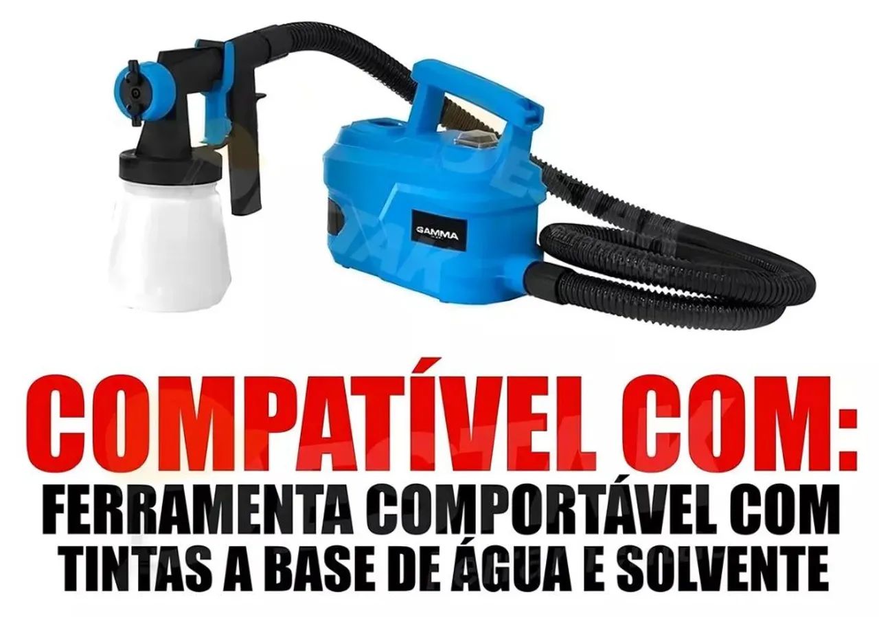 Pistola de Pintura Elétrica Gamma 500W - Nova - Foto 2