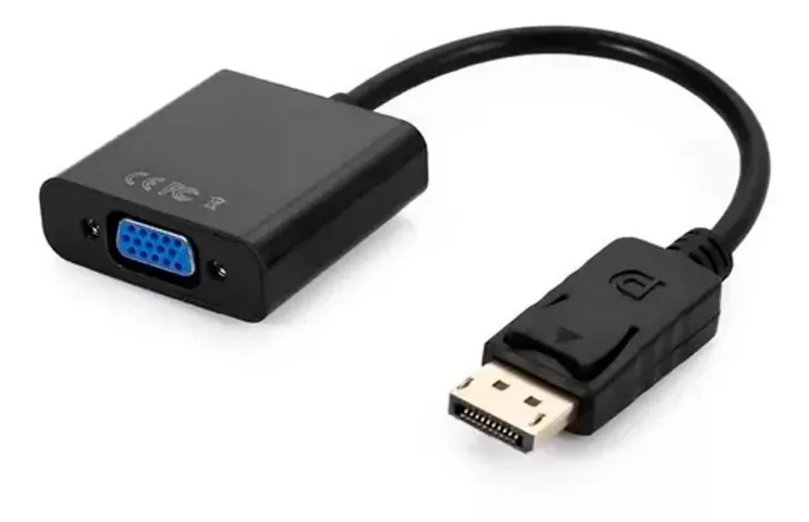 Adaptador Conversor Cabo Displayport Para Vga Femea - Loja Natan Abreu 