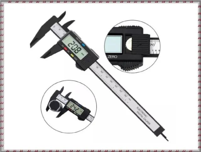 Paquímetro digital 15 cm com e baterias - jwl-308