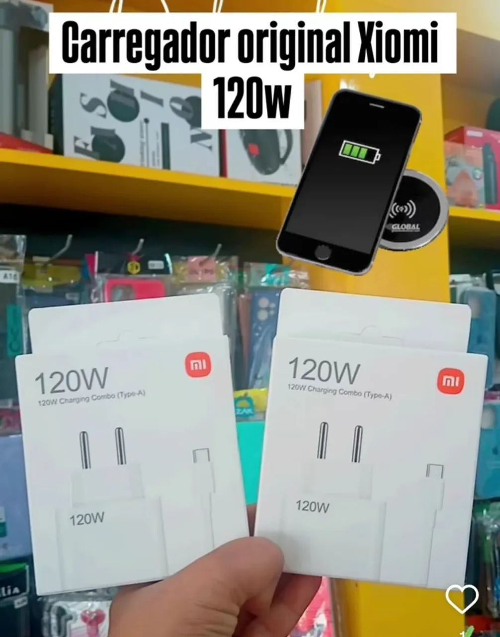 Carregador Xiaomi 120W Original
