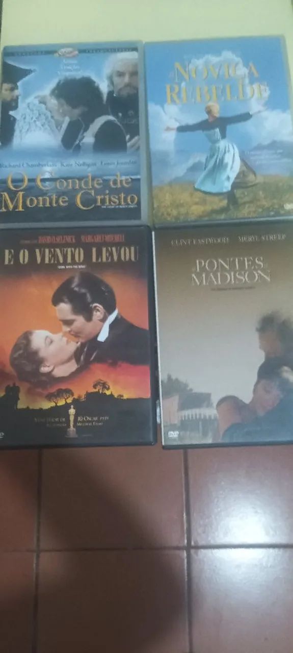 4 dvds com filmes clássicos inesquecíveis 