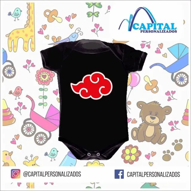 body infantil preto personalizado - Foto 5