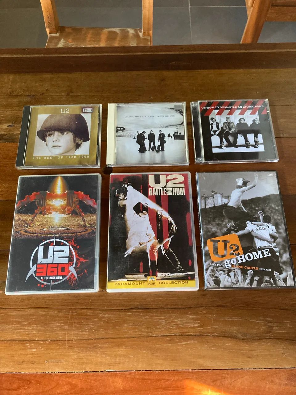 U2 - Lote c/ 4 DVDS + 3 CDS