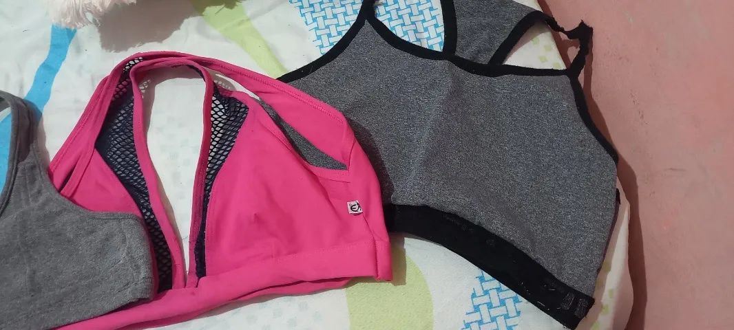 kit 3 tops academia tam p/m...há+modelos e tam...zap 11- * - Foto 3